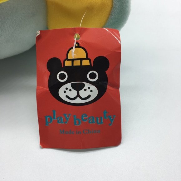 Play Beauty Baby Elephant Soft Plush Stuffed Animal 4" x 7" Has Tag Suction Cup - Picture 7 of 11